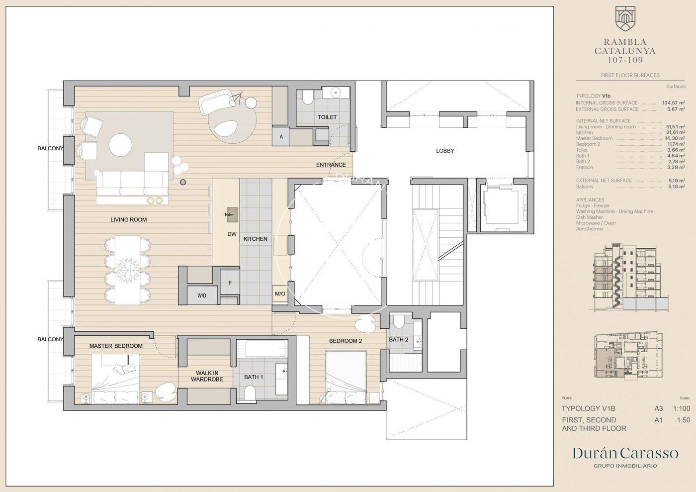 Exclusiva vivienda en venta en Rambla Catalunya