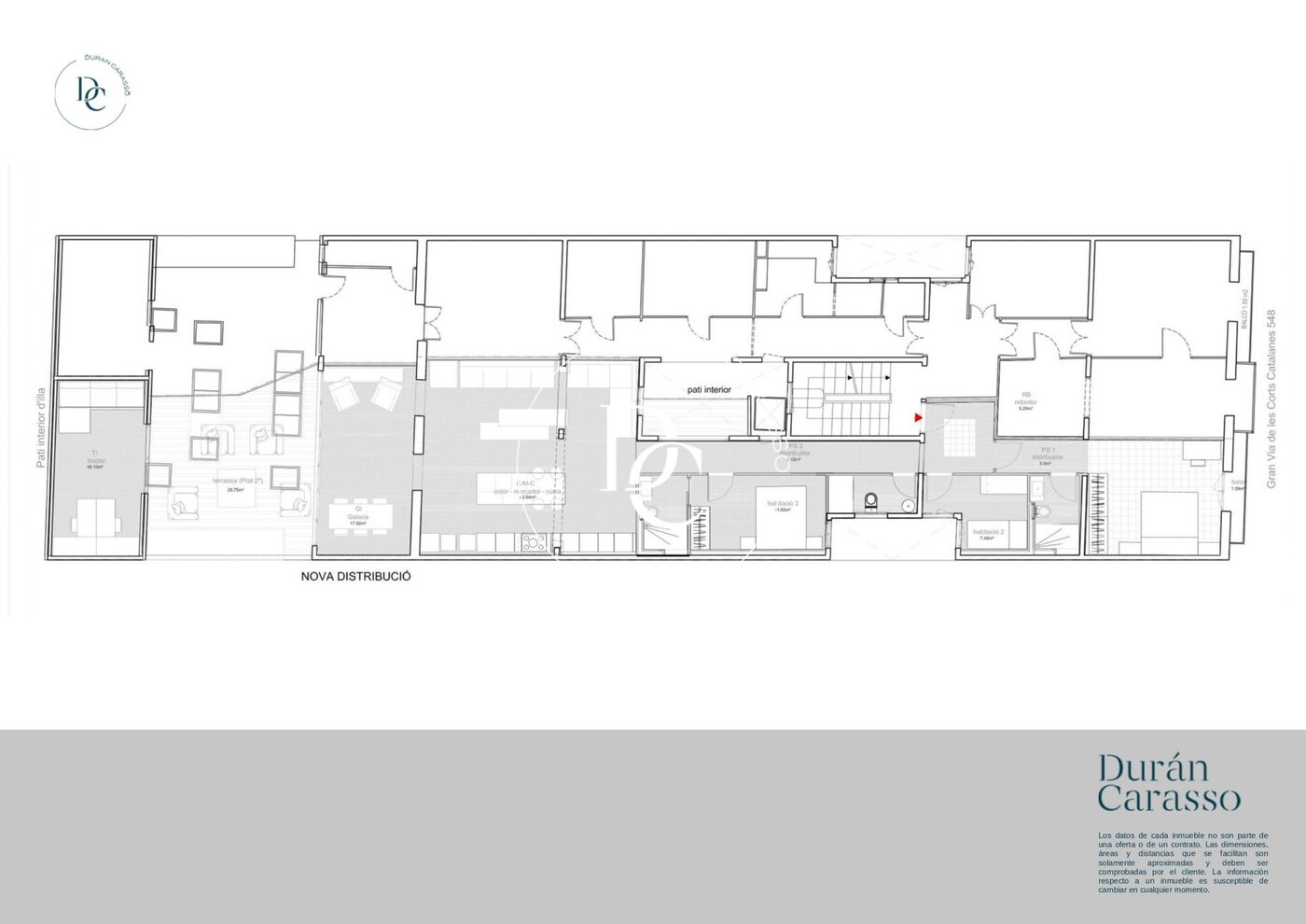 Flat with terrace to renovate for sale in Eixample Esquerra, Barcelona