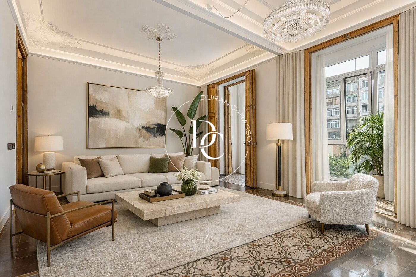 Appartement de luxe de 172 m2 avec vues et terrasse à vendre à L´Antiga Esquerra de l´Eixample, Barcelona