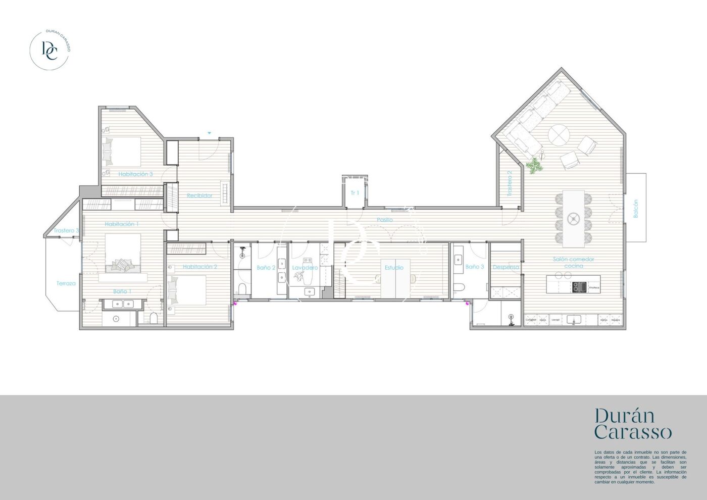 Pis de luxe amb terrassa en venda al Quadrat D'Or