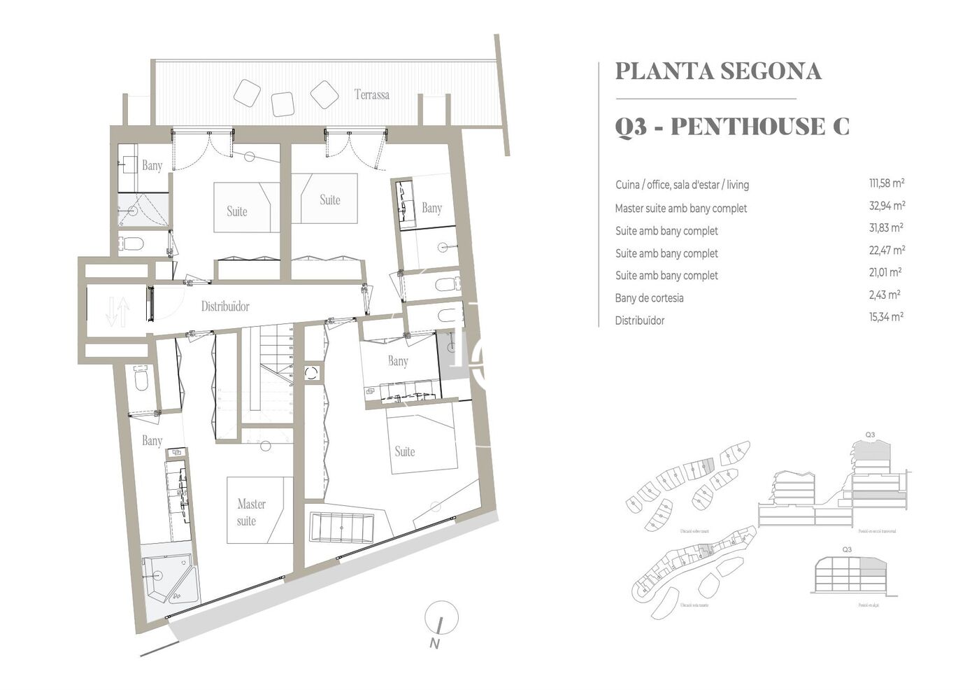 La Querola - Obra nueva de lujo con piscina en venta en Andorra la Vella