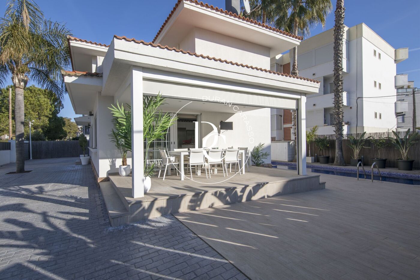 Casa con piscina privada en alquiler en El Vinyet, Sitges